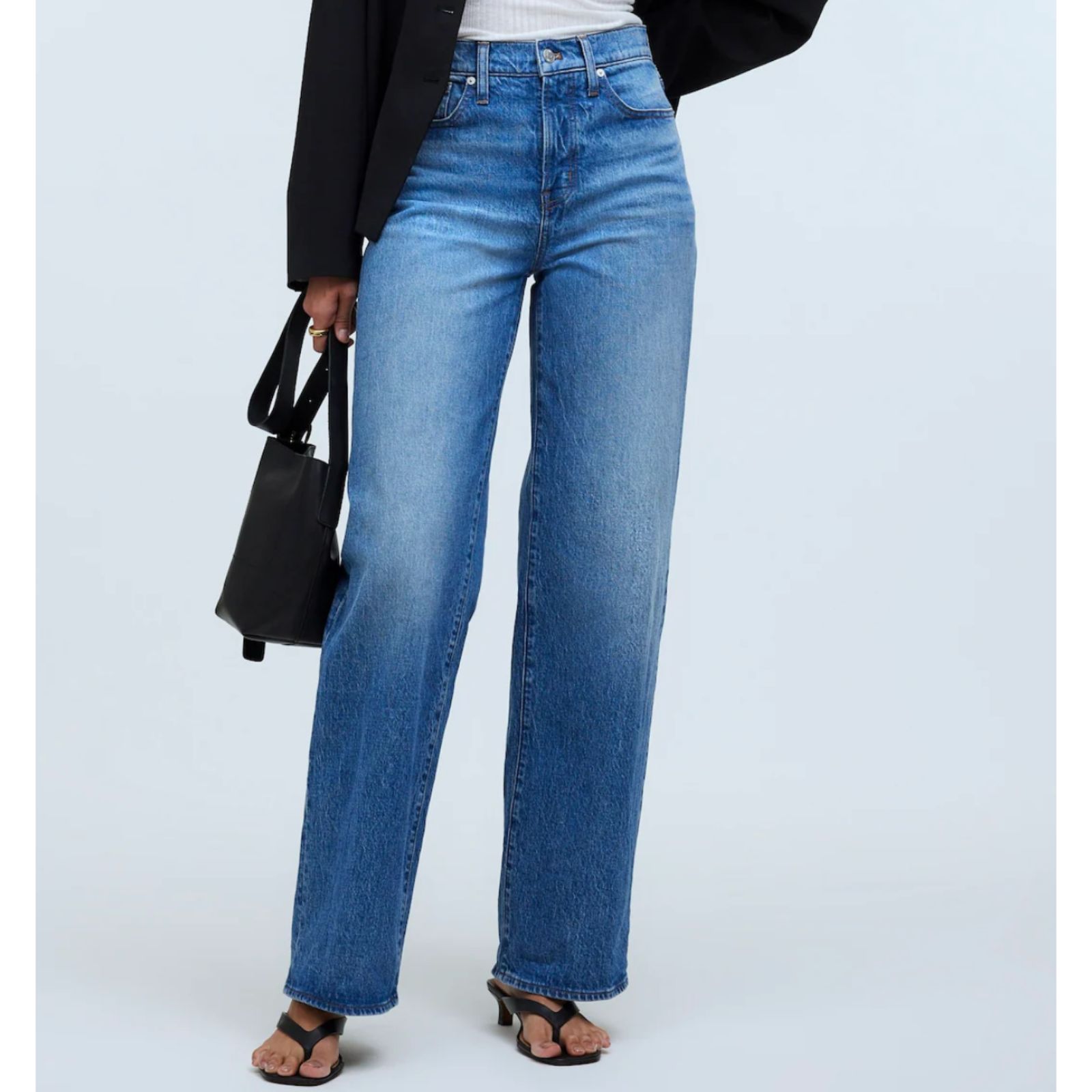 Madewell Perfect Vintage Wide Leg Denim 23 Petite